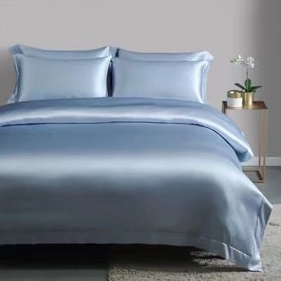 Seidenbettwäsche Satin-Scheiben 4 Scheiben Set Bettdeckel für Zuhause Hotel Luxus