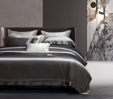 Seidenbettwäsche Satin-Scheiben 4 Scheiben Set Bettdeckel für Zuhause Hotel Luxus