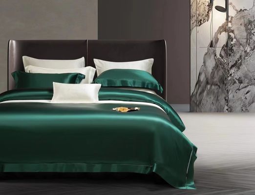 Seidenbettwäsche Satin-Scheiben 4 Scheiben Set Bettdeckel für Zuhause Hotel Luxus