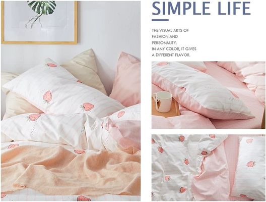 100% Baumwolle Deckel Set Kawaii Erdbeer Quilt Cover für Baby-Krippe im Schlafzimmer