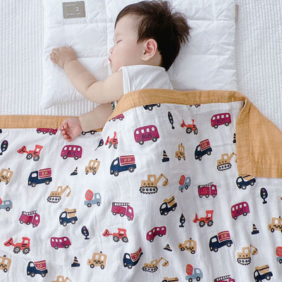 Muster-Stil Baby Bambus Baumwolle Gauze Bad Neugeborene Decke Set für Klasse A Kinderbett
