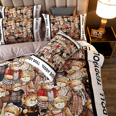 Cartoon Style 2023 Baby Bettwäsche Bettwäsche Set für Kinder aus 100% Polyester Stoff