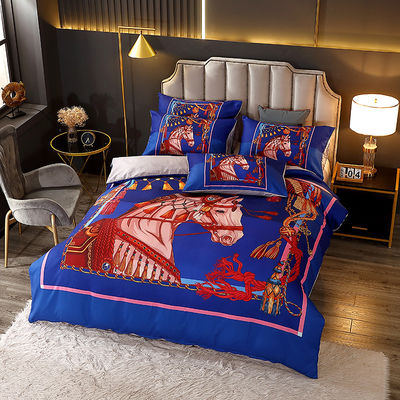 Home Luxus Bettwäsche Set mit passenden Vorhängen und anpassbaren Decke