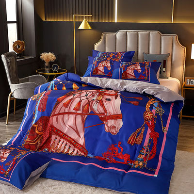 Home Luxus Bettwäsche Set mit passenden Vorhängen und anpassbaren Decke