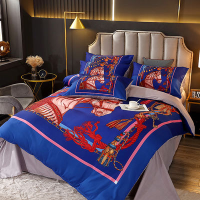 Home Luxus Bettwäsche Set mit passenden Vorhängen und anpassbaren Decke