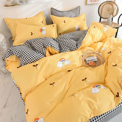 Polyester-Bettwäsche in individueller Farbe mit Flachblechdecke und Kissenhülle