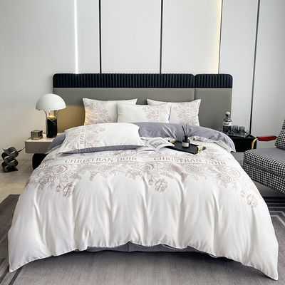 4 Stück King Size Bettwäsche Set 100% Polyester Luxus Designer Decke Deckel Ja angepasst