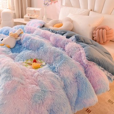 2024 Quilt Decke Für Zuhause Mink Samt Tröster Kristall Samt Verdickt Warmer Winter Sommer