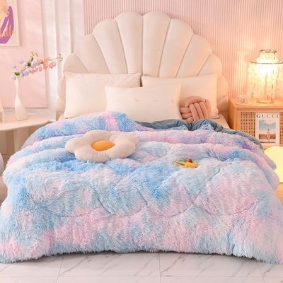 2024 Quilt Decke Für Zuhause Mink Samt Tröster Kristall Samt Verdickt Warmer Winter Sommer