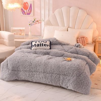 Home Textil Bettdecke Plüsch Mink Samt Verdicktes Warmes Lammfell Bettdecke für den Winter