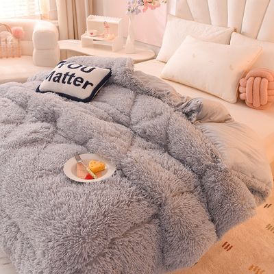 Home Textil Bettdecke Plüsch Mink Samt Verdicktes Warmes Lammfell Bettdecke für den Winter