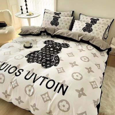 100% Polyester Weiß Bettwäsche Set für Hochzeit Luxus Bettdecken und Laken Kollektionen