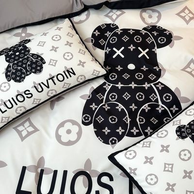 100% Polyester Weiß Bettwäsche Set für Hochzeit Luxus Bettdecken und Laken Kollektionen