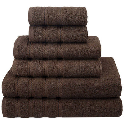 Custom Private Label Luxus Dobby Border 100% Baumwollhandtuch für Erwachsene Badezimmer Dusche