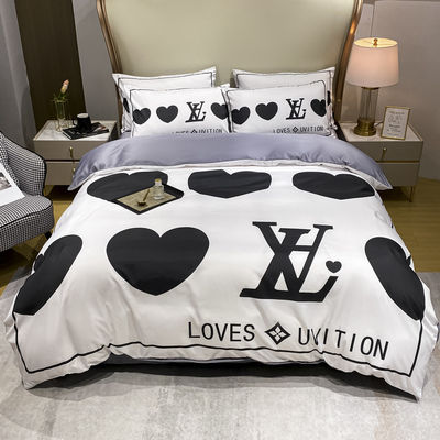 2023 Modernes Polyester Herz Bettwäsche Set für Luxus Bettwäsche Quilts Decke