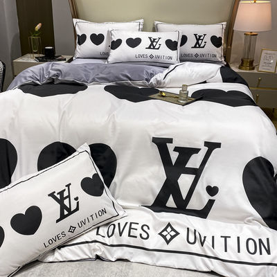 2023 Modernes Polyester Herz Bettwäsche Set für Luxus Bettwäsche Quilts Decke