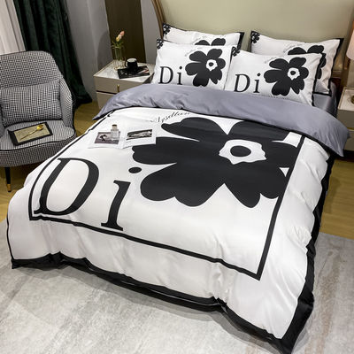 Nachhaltiges Luxus-Haus-Textil-Designer-Bettwäsche-Set mit Blumenbett-Dücke-Abdeckung