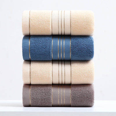 Absorption Weichgold Satin Dobby Handtuch Sets für Zuhause und Hotel Anpassen Etikett