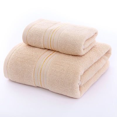 Absorption Weichgold Satin Dobby Handtuch Sets für Zuhause und Hotel Anpassen Etikett