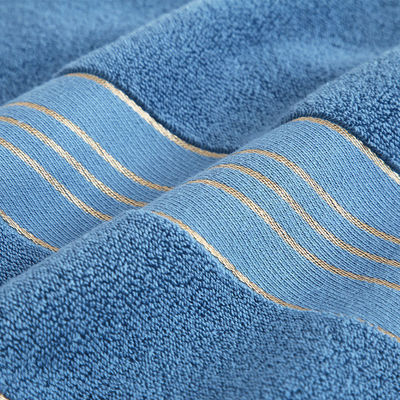 Absorption Weichgold Satin Dobby Handtuch Sets für Zuhause und Hotel Anpassen Etikett