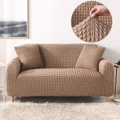 Super elastische Dreisitzer-Sofa-Bedeckungen im leichten Luxus-Stil mit Seersucker-Gewebe
