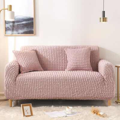 Super elastische Dreisitzer-Sofa-Bedeckungen im leichten Luxus-Stil mit Seersucker-Gewebe