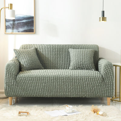 Super elastische Dreisitzer-Sofa-Bedeckungen im leichten Luxus-Stil mit Seersucker-Gewebe