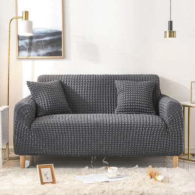 Super elastische Dreisitzer-Sofa-Bedeckungen im leichten Luxus-Stil mit Seersucker-Gewebe