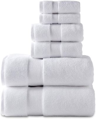 6 Stück Handtuch Bad Custom Luxus Handtuch-Sets 100% Baumwolle Rechteck Form Proben
