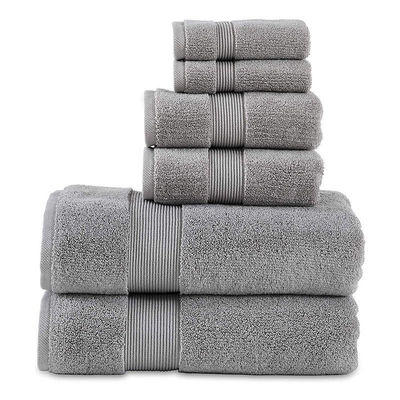 6 Stück Handtuch Bad Custom Luxus Handtuch-Sets 100% Baumwolle Rechteck Form Proben