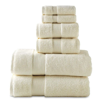 6 Stück Handtuch Bad Custom Luxus Handtuch-Sets 100% Baumwolle Rechteck Form Proben
