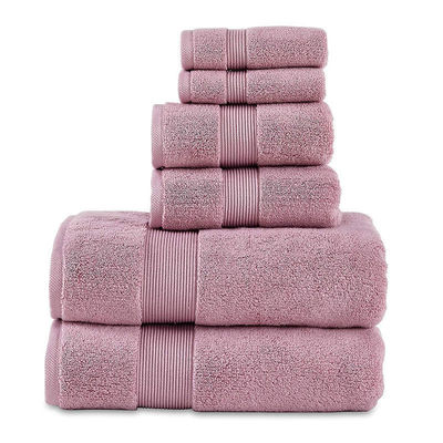 6 Stück Handtuch Bad Custom Luxus Handtuch-Sets 100% Baumwolle Rechteck Form Proben