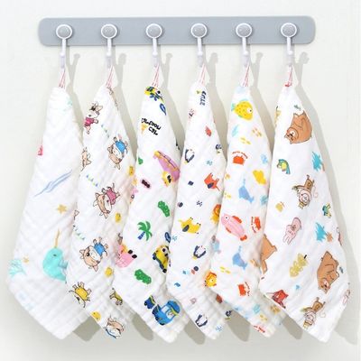 Gemachte Bio-Baumwolle Muslin Babyhandtücher Burp Tuch 30x30cm 25x50cm in Weiß