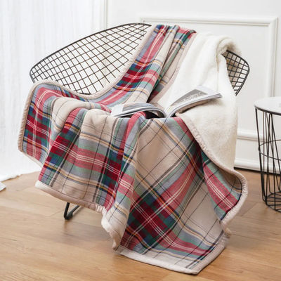 Weihnachts-Tartan-Flanelldecke setzt nachhaltiges Plaid-Sofa mit individuellem Vorteil