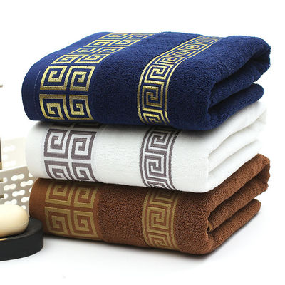 Haus reines Baumwollhandtuch Set Luxus Hotel Stickerei Custom Dicke Super weiche Bad
