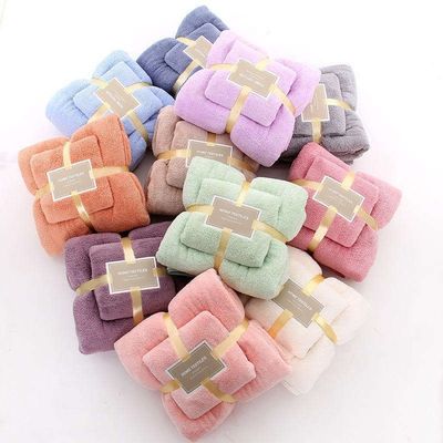 Benutzerdefinierte Etikette Super weiche Mikrofiber Korallen Samt Badetuch für erschwingliches Geschenk