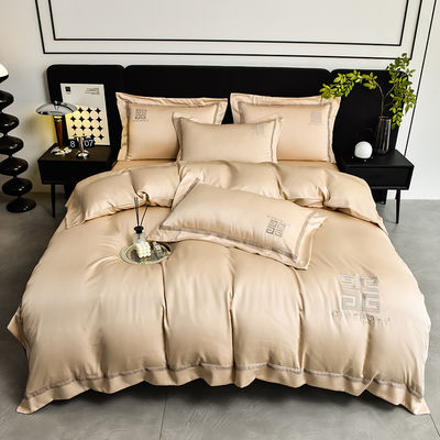 Moderner Stil Stickerei Decke für Hochzeit Luxus Bettwäsche ADS02 Baumwollwäsche Set