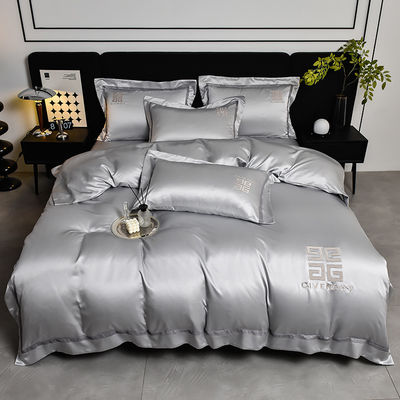 Moderner Stil Stickerei Decke für Hochzeit Luxus Bettwäsche ADS02 Baumwollwäsche Set