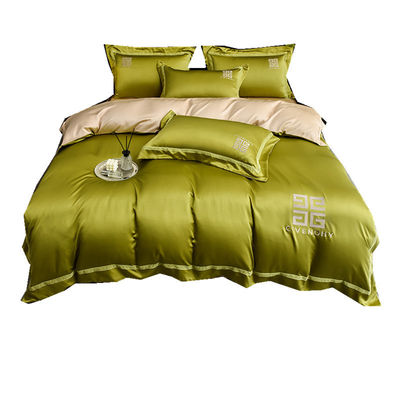 100% Polyester Tencel Stickerei Bettwäsche Set 4 PCS Geschenkbox 1,5m 1,8m Bettwäsche Bettdeckel