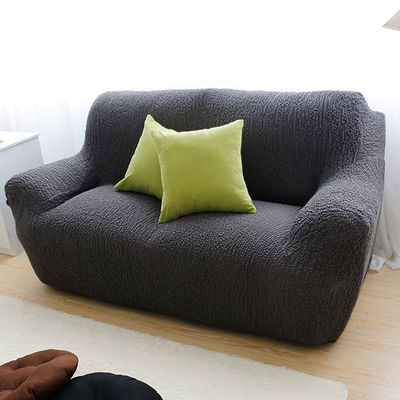 Rechteckige Lichtstil Luxus-Stil Seersucker Solidfarbe Sofa-Bedeckungen für Wohnzimmer Dekor