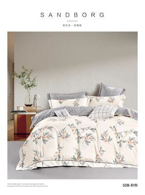 40er Jahre 100% reine Baumwolle Bettwäsche Set Druck Bettwäsche Quilt Cover Sets für Zuhause bunte