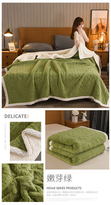 Luxus Super Dicke Jacquard Plush Fleece Übergroße Sherpa Bettdecke Werfen für Bedürfnisse