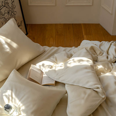 Nationale Normen Farbfestheit Grad 4 Stück 100% Tencel-Fasern Bettwäsche Set für Hotel