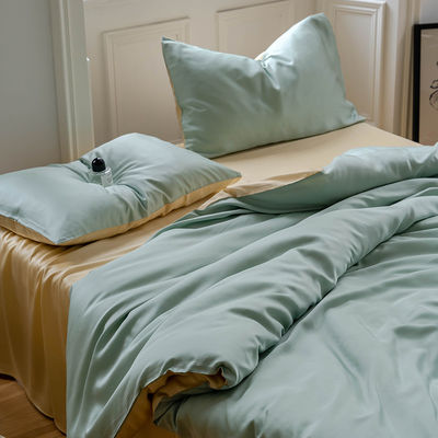 Nationale Normen Farbfestheit Grad 4 Stück 100% Tencel-Fasern Bettwäsche Set für Hotel