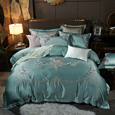 Luxuriöse Bettwäsche im europäischen Stil aus Satin und Seide mit exquisitem Jacquard-Design