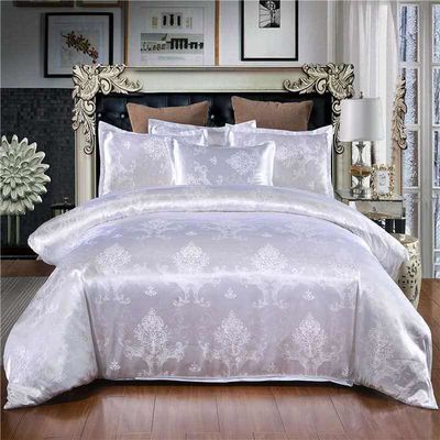 Rotationsbildschirmdruck Satin Bettwäsche Set 3 4 6 7 Stück Baumwollblech Kissenkoffer Decke