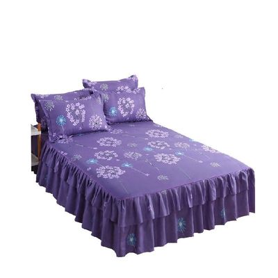 Moderne Blumenpflanzen gedruckte Gewebte 100% Baumwolle Bettdecke Einbauschichten 3pcs Bettwäsche Bettdecken Sets