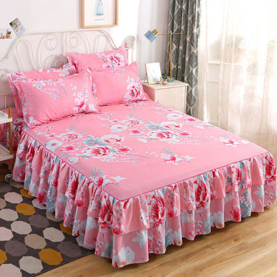 Moderne Blumenpflanzen gedruckte Gewebte 100% Baumwolle Bettdecke Einbauschichten 3pcs Bettwäsche Bettdecken Sets