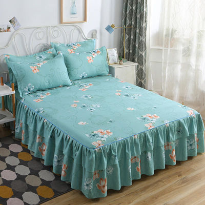 Moderne Blumenpflanzen gedruckte Gewebte 100% Baumwolle Bettdecke Einbauschichten 3pcs Bettwäsche Bettdecken Sets