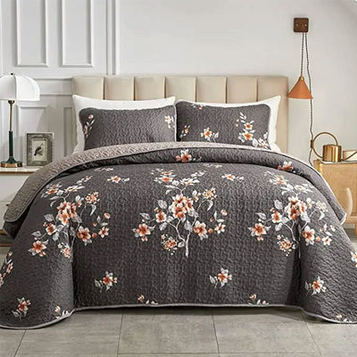 Erleben Sie ultimativen Komfort mit diesem 3 Stück individuell anpassbaren Luxus-Druck-Quilt-Set.
